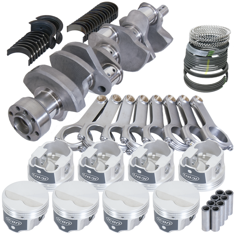 Eagle Chevy LT1 350 1Pc 3.480in Crank 5.700in H-Beam -3.7cc 4.040in Pistons Rotating Assembly