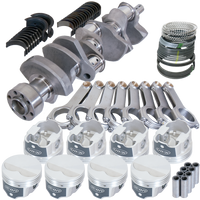 Eagle Chevy LT1 350 1Pc 3.480in Crank 5.700in H-Beam -3.7cc 4.030in Pistons Rotating Assembly