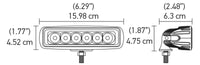 Hella Value Fit Mini Flush Mount 7.7in - 18W White Housing Flood Beam LED Light Bar