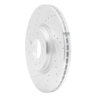 R1 Concepts R1 06-07 Mazda 6 Front Left Drilled & Slotted Silver Brake Rotor