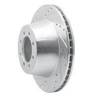 R1 Concepts R1 68-76 Ford E-350 Econoline Front Left Drilled & Slotted Silver Brake Rotor