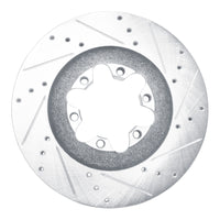 R1 Concepts R1 09-12 Chevrolet Colorado Front Right Drilled & Slotted Silver Brake Rotor
