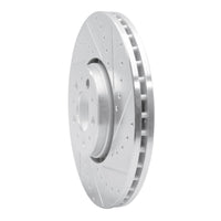 R1 Concepts R1 03-14 Volvo XC90 Front Right Drilled & Slotted Silver Brake Rotor