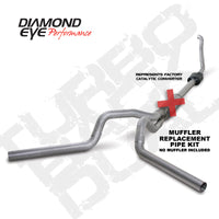 Diamond Eye Performance Diamond Eye KIT 4in Turbo Back MFLR RPLCMENT PIPE DUAL ALUM94-97 5 7 3L F250/F350 PWRSTROKE NFS