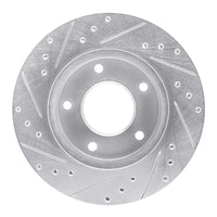 R1 Concepts R1 77-80 Buick LeSabre Rear Right Drilled & Slotted Silver Brake Rotor