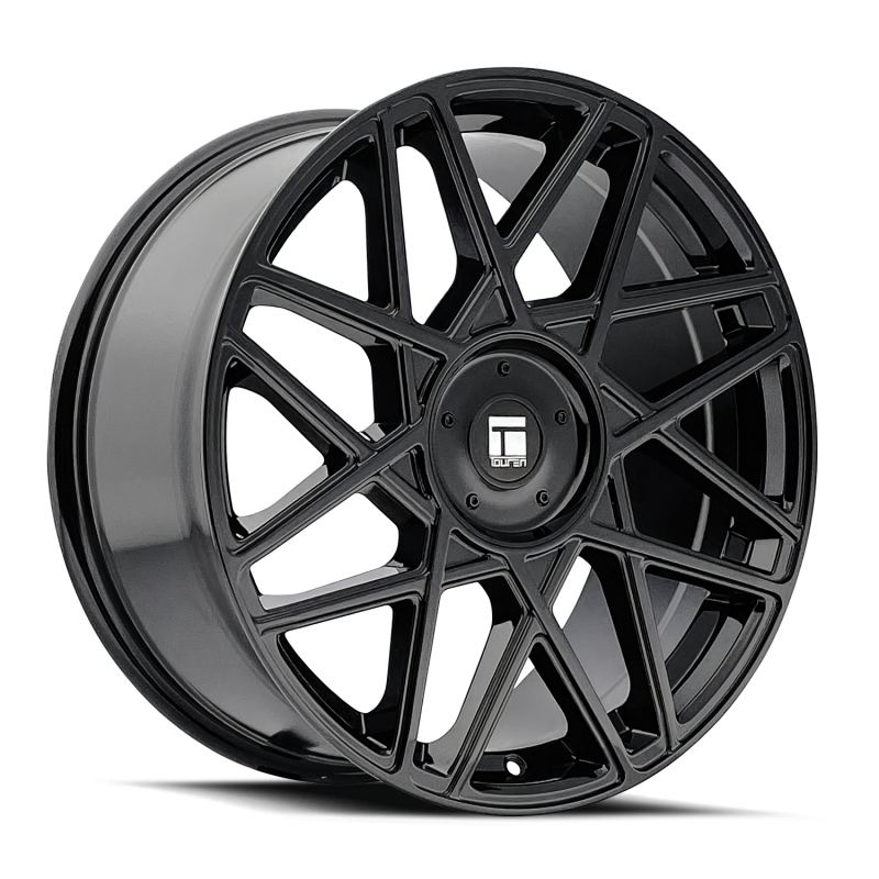 Touren 3266 TR66 17x8 / 5x108/114.3 BP / 35mm Offset / 72.62mm Hub Gloss Black Wheel