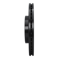 R1 Concepts R1 09-15 Mitsubishi Lancer Front Right Drilled & Slotted Black Brake Rotor