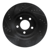 R1 Concepts R1 01-11 Ford Explorer Sport Front Right Drilled & Slotted Black Brake Rotor