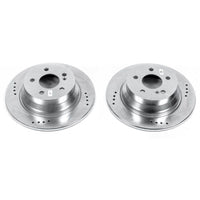 PowerStop Power Stop 14-16 Mercedes-Benz E250 Rear Evolution Drilled & Slotted Rotors - Pair
