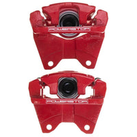 PowerStop Power Stop 07-18 Jeep Wrangler JK Rear Red Caliper Pair w/Bracket