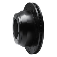 R1 Concepts R1 99-04 Ford F-350 Super Duty 4WD Rear Right Drilled & Slotted Black Brake Rotor