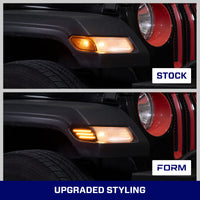 Form Lighting 2018 Wrangler JL LED Sidemarkers Smoked (Pair)