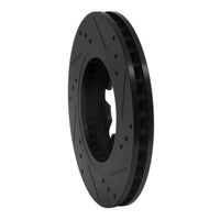 R1 Concepts R1 85-12 Nissan NP300 (Mexico) Front Left Drilled & Slotted Black Brake Rotor