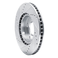 R1 Concepts R1 10-13 Kia Forte5 Front Right Drilled & Slotted Silver Brake Rotor