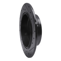 R1 Concepts R1 02-04 Honda CR-V Rear Left Drilled & Slotted Black Brake Rotor