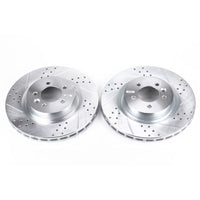 PowerStop Power Stop 2017 Land Rover Discovery Front Evolution Drilled & Slotted Rotors - Pair