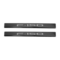 Putco 15-20 Ford F-150 - SuperCrew w/ F-150 Etching (4pcs) Black Platinum Door Sills