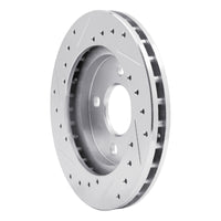 R1 Concepts R1 81-87 Chrysler Town & Country Front Right Drilled & Slotted Silver Brake Rotor