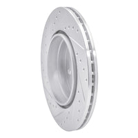 R1 Concepts R1 92-99 Mercedes-Benz 500SEL Rear Right Drilled & Slotted Silver Brake Rotor