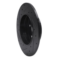 R1 Concepts R1 94-11 Mercedes-Benz CLK350 Rear Right Drilled & Slotted Black Brake Rotor