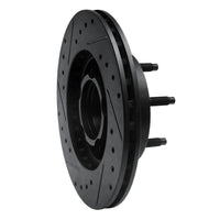 R1 Concepts R1 90-94 Ford Ranger (USA/Canada) Front Right Drilled & Slotted Black Brake Rotor