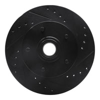 R1 Concepts R1 67-74 Buick GS Front Right Drilled & Slotted Black Brake Rotor