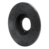 R1 Concepts R1 74-78 Nissan 260Z Front Right Drilled & Slotted Black Brake Rotor