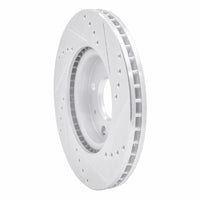 R1 Concepts R1 08-11 Ford Focus Front Left Drilled & Slotted Silver Brake Rotor