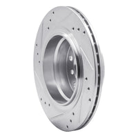 R1 Concepts R1 03-08 BMW Z4 Rear Right Drilled & Slotted Silver Brake Rotor