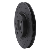 R1 Concepts R1 95-02 BMW M3 Right Front Drilled Black Brake Rotor