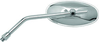 BikeMaster Adjustable Oval Mirror 10mm - Each -Chrome