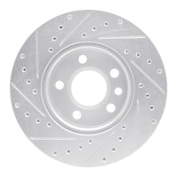 R1 Concepts R1 96-00 Volkswagen EuroVan Front Right Drilled & Slotted Silver Brake Rotor