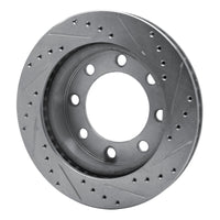 R1 Concepts R1 71-97 Dodge D300 Front Left Drilled & Slotted Silver Brake Rotor