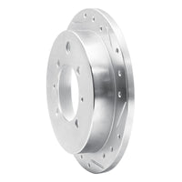 R1 Concepts R1 91-93 Hyundai SONATA Rear Right Drilled & Slotted Silver Brake Rotor