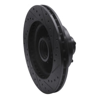 R1 Concepts R1 76-81 Chrysler Newport Front Left Drilled & Slotted Black Brake Rotor