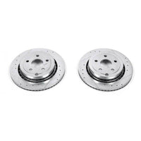 PowerStop Power Stop 11-17 Chevrolet Caprice Rear Evolution Drilled & Slotted Rotors - Pair