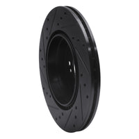 R1 Concepts R1 98-09 Chrysler Crossfire Rear Right Drilled & Slotted Black Brake Rotor