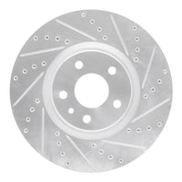 R1 Concepts R1 13-20 Ford Fusion Front Right Drilled & Slotted Silver Brake Rotor