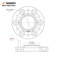 Mishimoto Wheel Spacers - 5x100 - 56.1 - 45 - M12 - Black