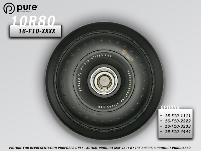 Pure Drivetrain Solutions Pure Drivetrain 10R80/10R100 Ford High Performance Billet Torque Converter - Turbo w/ 5.0 V8