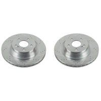 PowerStop Power Stop 12-18 Mercedes-Benz CLS550 Rear Evolution Drilled & Slotted Rotors - Pair