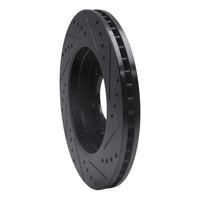 R1 Concepts R1 02-06 Ford Expedition Front Left Drilled & Slotted Black Brake Rotor