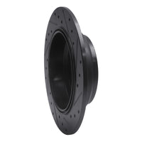 R1 Concepts R1 91-99 Acura Legend Rear Left Drilled & Slotted Black Brake Rotor