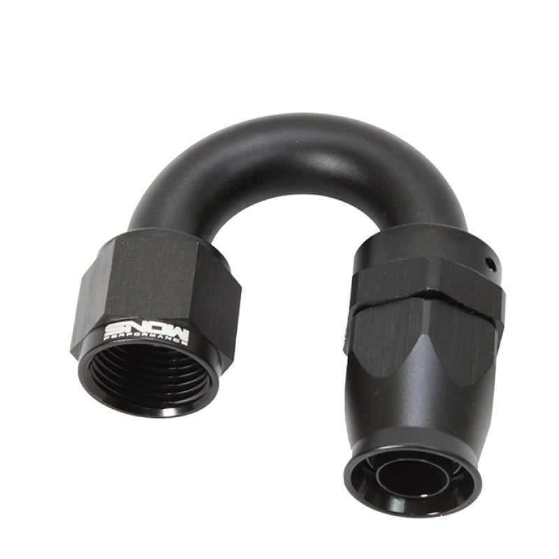 Snow Performance Snow -10AN 180 Degree PTFE Hose End (Black)