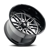American Truxx AT1915 Restless 20x10 / 5x127 BP / -25mm Offset / 78.1mm Hub Gloss Black Milled Wheel