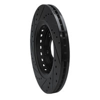 R1 Concepts R1 15-25 Acura MDX Front Right Drilled & Slotted Black Brake Rotor