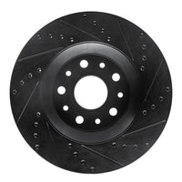 R1 Concepts R1 2002-2018 Dodge Sprinter 2500 Rear Left Drilled & Slotted Black Brake Rotor
