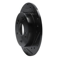 R1 Concepts R1 97-15 Acura CSX Rear Right Drilled & Slotted Black Brake Rotor