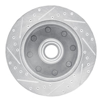 R1 Concepts R1 80-85 Ford E-350 Econoline Club Wagon Front Right Drilled & Slotted Silver Brake Rotor