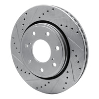 R1 Concepts R1 10-14 Ford F-150 4WD Front Left Drilled & Slotted Silver Brake Rotor